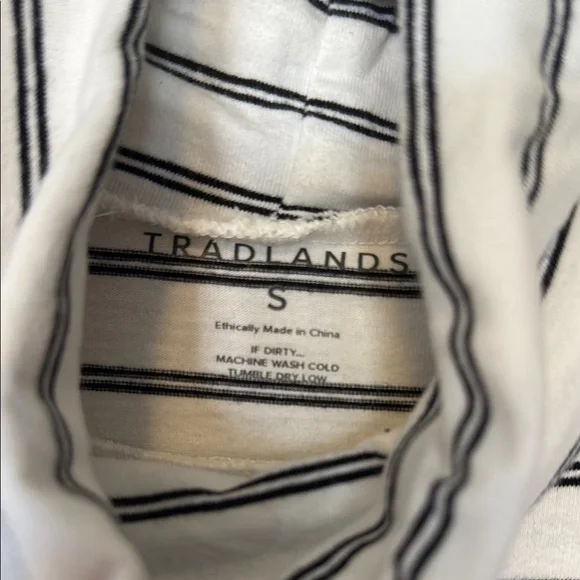 Striped Turtleneck - White and Black - Picture 2 of 5